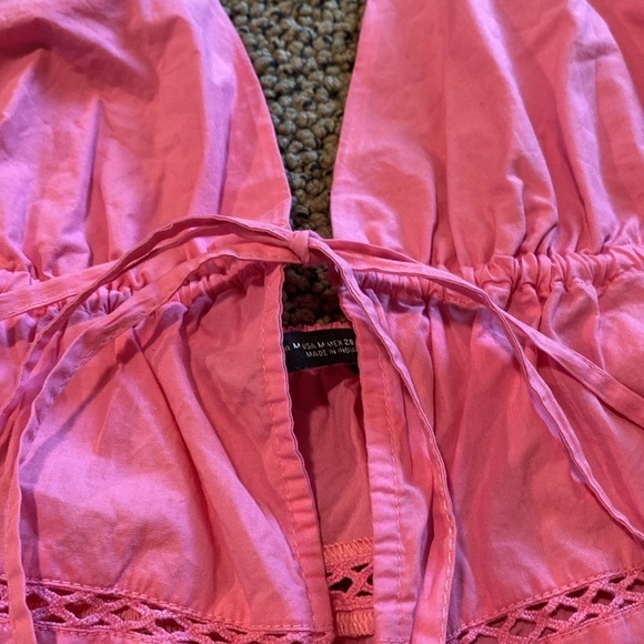 Zara Pink Crop Top Size Medium in Like New Condition - Picture 3 of 6